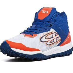 New BOOMBAH Viper Men's Venom Turf Mid Shoes - Orange / Blue - Size 10